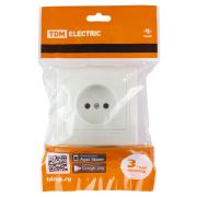 Розетка 2П 10А 250В белая «Таймыр» TDM