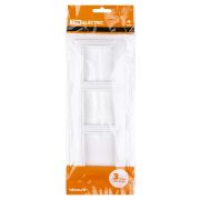 Рамка 3-х постовая горизонтальная белая «Таймыр» TDM