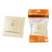 Кнопка звонковая с подсветкой 6А сл. кость «Таймыр» TDM