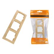 Рамка 3-х постовая горизонтальная «ЭКО» (сосна) «Таймыр» TDM