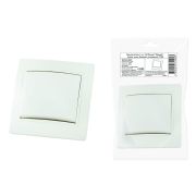 Выключатель 1 кл. 10А белый «Таймыр» (пром. упак., бакелит. основание) TDM