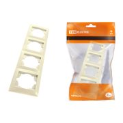 Рамка 4-х постовая вертикальная сл. кость «Лама» TDM