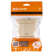 Выключатель 1 кл. с подсветкой 10А сосна «Лама» TDM