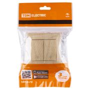 Выключатель на 2 направления 2 кл. 10А сосна «Лама» TDM