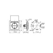 Розетка 2П+З 16А 250В IP44 с защ. шт. с крышкой венге «Лама» TDM