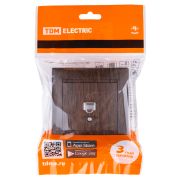 Розетка телефонная RJ11 венге «Лама» TDM