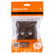 Розетка двойная телефонная RJ11 венге «Лама» TDM