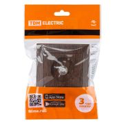 Розетка SAT (F-разъем) 0-2400МГц венге «Лама» TDM