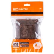 Розетка 2П+З 16А 250В IP44 с крышкой венге «Лама» TDM