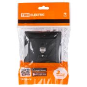 Розетка компьютерная RJ45 графит «Лама» TDM