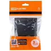 Перекрестный выключатель 1-кл. 10А графит «Лама» TDM