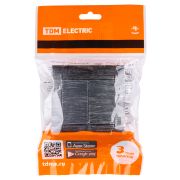 Выключатель 2-х кл. 10А старинное серебро «Лама» TDM