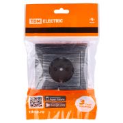 Розетка 2П+З 16А 250В с защ. шт. старинное серебро «Лама» TDM