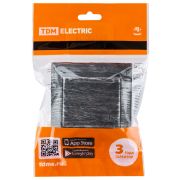 Розетка 2П+З 16А 250В IP44 с защ. шт. с крышкой старинное серебро «Лама» TDM