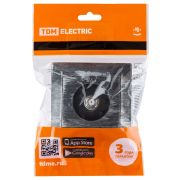 Розетка SAT (F-разъем) 0-2400МГц старинное серебро «Лама» TDM