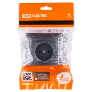 Розетка 2П 10А 250В старинное серебро «Лама» TDM