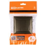 Выключатель 3-х кл. 10А бронза «Лама» TDM