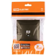 Розетка телефонная RJ11 бронза «Лама» TDM