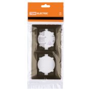 Рамка 2-х постовая горизонтальная бронза «Лама» TDM