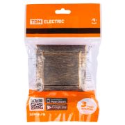 Выключатель 1 кл. 10А старинная бронза «Лама» TDM