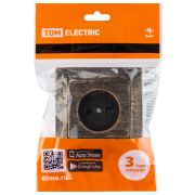 Розетка 2П 10А 250В с защ. шт. старинная бронза «Лама» TDM