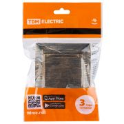 Розетка 2П+З 16А 250В IP44 с крышкой старинная бронза «Лама» TDM