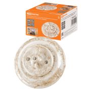 Выключатель скрытой установки фарфоровый поворотный 2-кл. с ручкой (бантик) 10А мраморный «Болонь» TDM