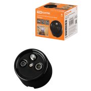 Розетка TV+R+ SAT оконечная черная «Болонь» TDM