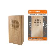 Звонок проводной в эл.сеть ЗПС-10/2-Пт «ЭКО» сосна («птичка», без кнопки, AC 230V) TDM