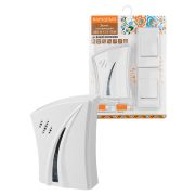 Звонок беспроводной на батарейках «народный» ЗББ-Н-12/1-32М (32 мелодии, кнопка IP30, 2х1,5В АА, 2 кнопки, открытый код)