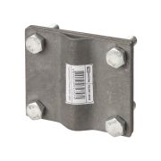 Зажим соединительный 4-х болтовой штырь-полоса, штырь Ø16 - полоса 40х4 мм, термодиффузия (упак. 1 шт.) TDM