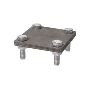 Зажим соединительный 4-х болтовой полоса-полоса 40х4 мм, термодиффузия (упак. 1 шт.) TDM