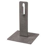 Держатель для плоской кровли для прута Ø6-10 мм, стальной крюк, основание 100х100 мм, высота 100 мм, гор. цинк. (упак. 1 шт.) TDM