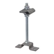 Держатель для гориз. и верт. поверхностей, высота со шпилькой 100 мм, для прута Ø6-10 мм, стальной зажим, термодиффузия (упак. 1 шт.) TDM