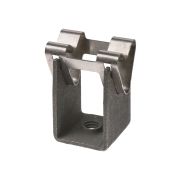 Держатель для гориз. и верт. поверхностей, стальной фиксатор для прута Ø8 мм, высота 35 мм, гор. цинк. (упак. 1 шт.) TDM