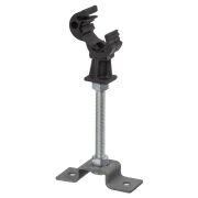 Держатель для гориз. и верт. поверхностей, полимерный фиксатор с защелкой для прута Ø8-10 мм, высота со шпилькой 100 мм, гор. цинк. (упак. 1 шт.) TDM