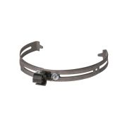 Держатель регулируемый Ø230-350 мм на круглый конек, полимерный фиксатор с защелкой для прута Ø8-10 мм, термодиффузия (упак. 1 шт.) TDM