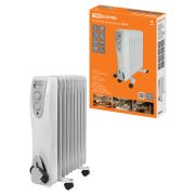 Масляный обогреватель МО-9, 2000 Вт, 9 секций, регул. мощн. (700/1300/2000 Вт), термостат, TDM