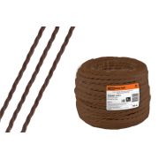 Ретро провод «Эко» 2х1,5 витой ГОСТ коричневый (50м) TDM