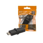 Переходник «АВП 5» штекер HDMI - гнездо HDMI поворотный на 180 градусов, позолоченные контакты, TDM