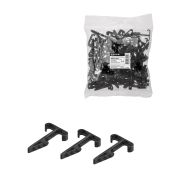 Дюбель-хомут  для плоского кабеля Т-образный  2-12 мм черный (100 шт.) TDM