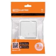 Переключатель на 2 направления 1-кл. открытой установки IP54 10А белый «Вуокса» TDM