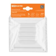 Решетка металл. 125х125, белая, с покрытием полимерной эмалью, TDM