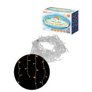 Гирлянда светодиодная «Бахрома» 2х1 м, 152LED, 3000К,  мерц-е, посл. подкл, IP44, 250 В, TDM