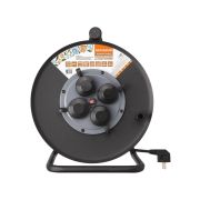 Удлинитель силовой УХз16-004 (метал. катушка, А3, 4 места IP44/40 м КГ 4000 Вт) Народный УС1-43128