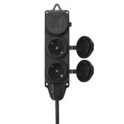 Удлинитель-шнур силовой каучук, КГ, IP44, 3 гнезда с/з, 4000 Вт, 40 м Народный У1-33264