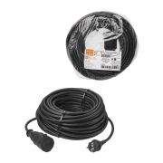 Удлинитель-шнур силовой каучук, КГ, IP44, штепс. гнездо с/з, 4000 Вт, 30 м Народный У1-12048