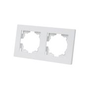 Рамка 2-х постовая белая «Сенеж» TDM