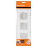 Рамка 3-х постовая белая «Сенеж» TDM