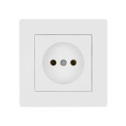 Розетка 2П 10А 250В белая «Сенеж» TDM